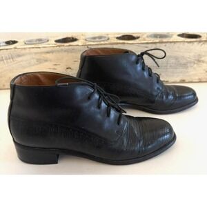 Ariat Paddock Ankle Riding Boots Womens Size 8.5 Black Leather Lace Up 17498